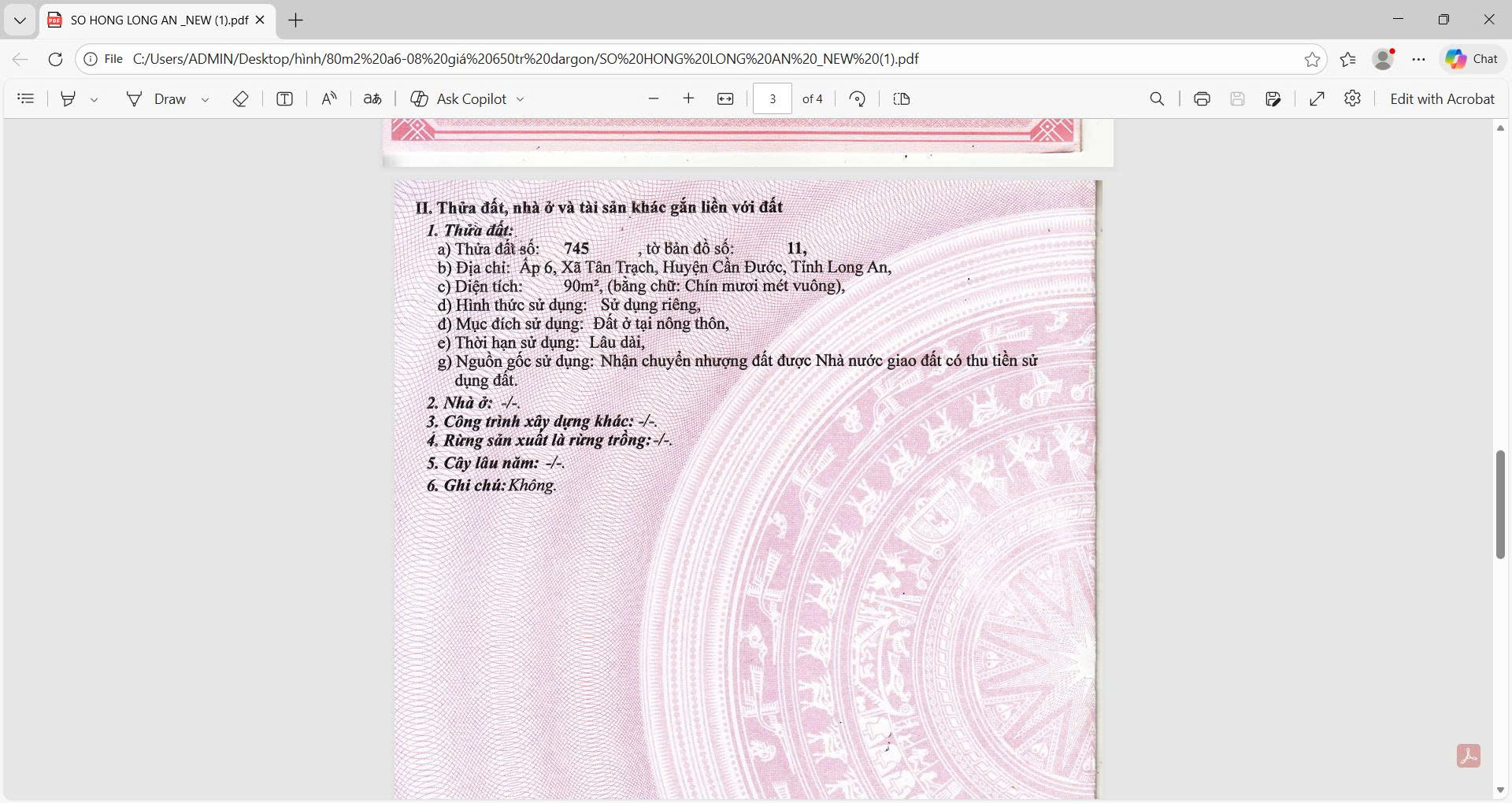 Chủ cần bán 90m2 kdc Nam Phong Dargon giá rẻ 800tr 7