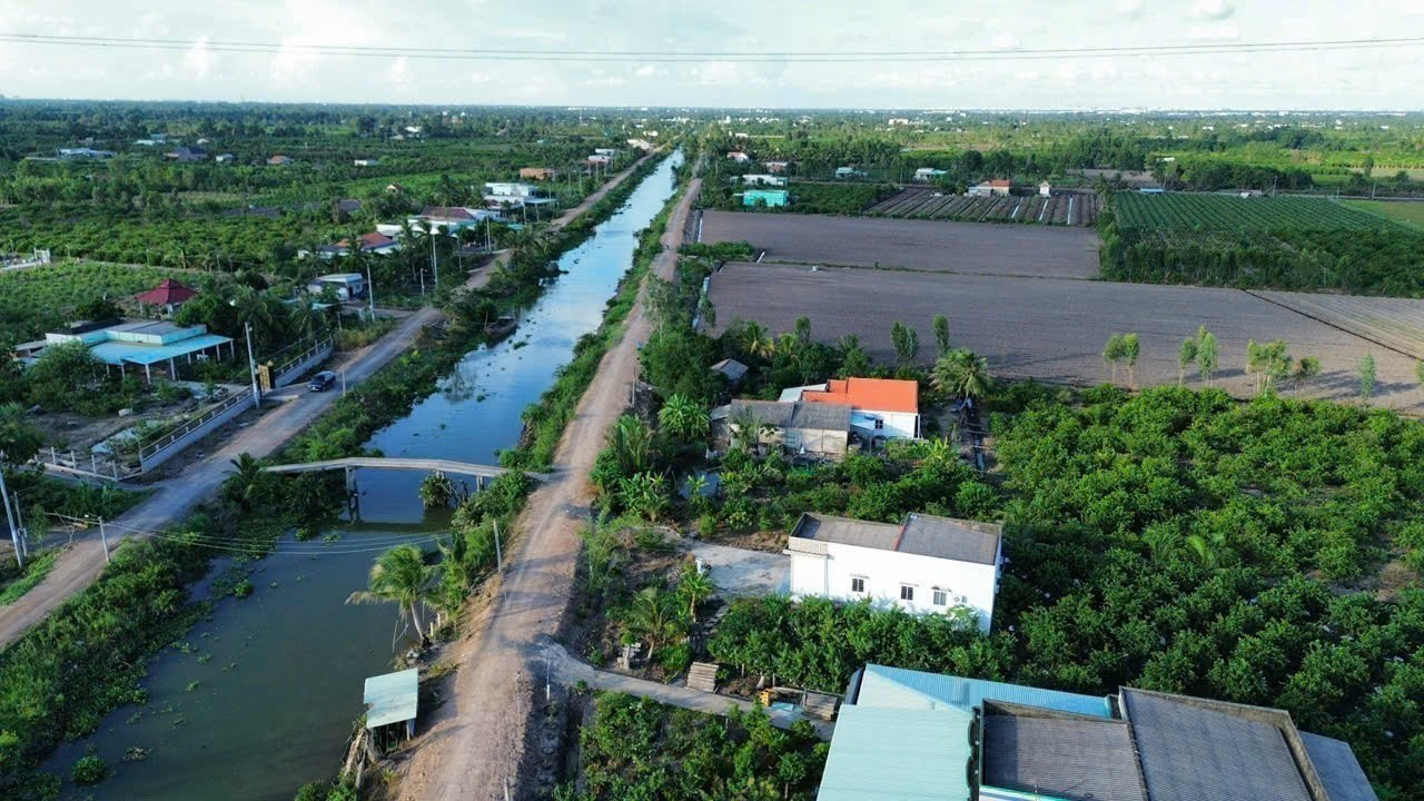 Bán đất thổ cư đường đá xanh 9m  xã Tân Thành , Thủ Thừa dt 589m2 giá 2,15 tỷ 2