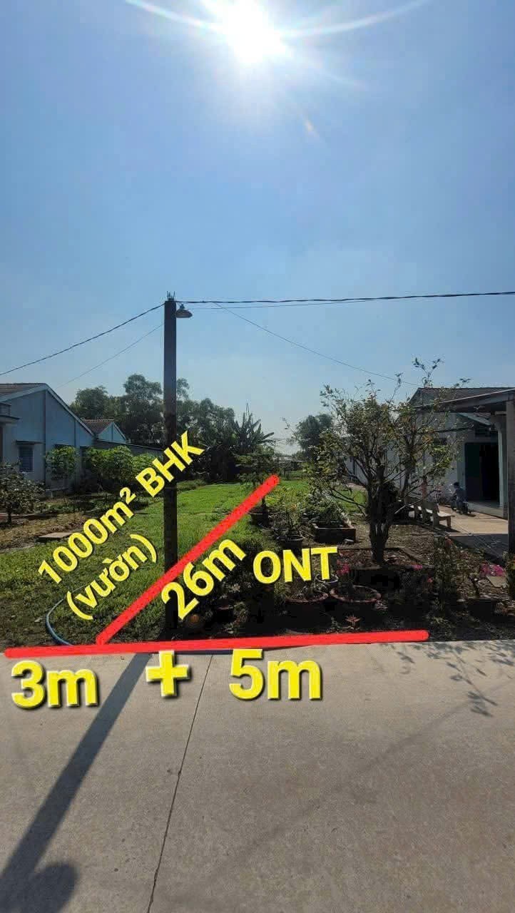 Bán đất thổ + vườn xã Long Khê , Cần Đước, tdt 1000m2 ( 125m2 thổ ) giá giảm còn 3,3 tỷ 3