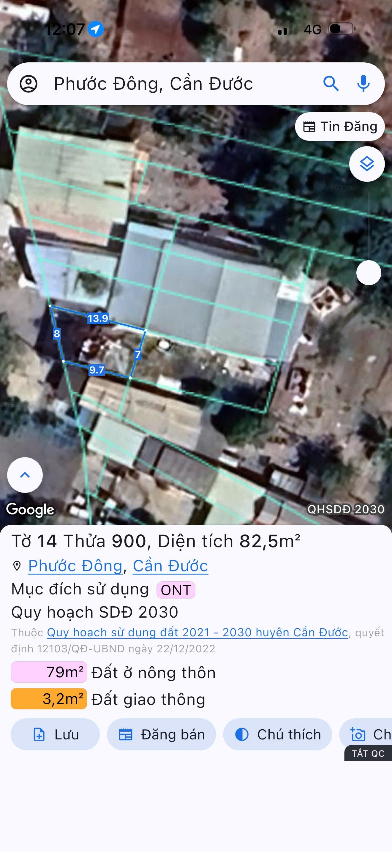 Đất thổ cư 200m2 mt QL50 mặt bằng kinh doanh giá rẻ đầu tư 2 tỏi 1 6