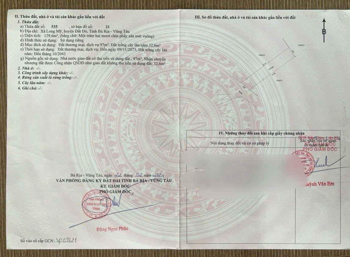 Cần bán Đất đường Tỉnh lộ 44A, Thị trấn Phước Hải, Diện tích 137m², Giá Thương lượng 4