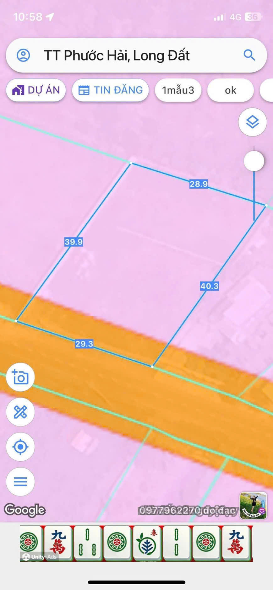 Cần bán Đất Thị trấn Phước Hải, Đất Đỏ, Diện tích 1200m², Giá Thương lượng 3