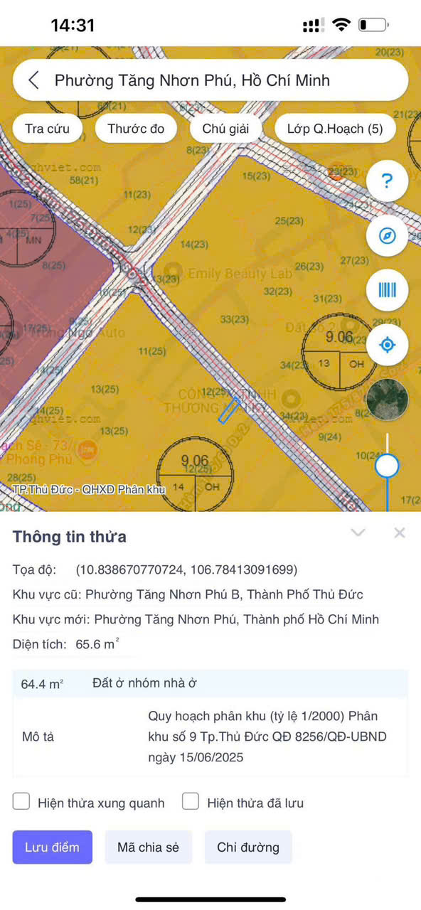 Cần bán Đất Phường Tăng Nhơn Phú A, Quận 9, Diện tích 123m², Giá 070 Triệu/m²