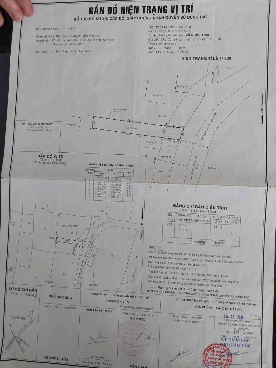 CẶP ĐẤT (8x29) 2SHR - MẶT TIỀN HUỲNH THỊ MÀI – FULL THỔ CƯ – GIÁ TỐT HÓC MÔN 3