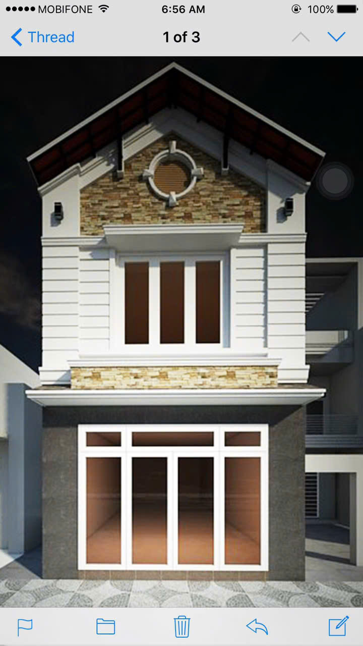 NHÀ MẶT TIỀN TÔ KÝ – HÓC MÔN – 1 TRỆT 1 LẦU – NGANG 5,5M 5