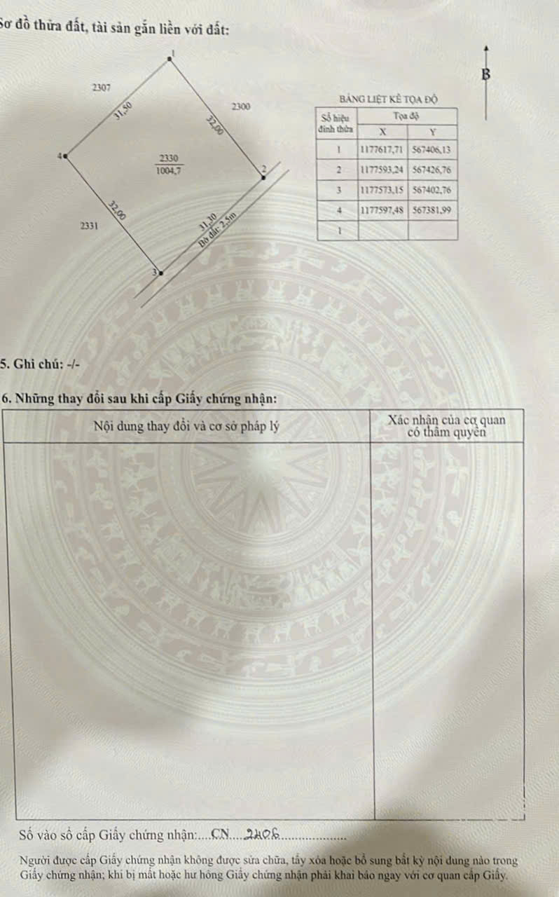 Bán lô đất lúa vuông vức xã Tân Thành , Thủ Thừa dt 1000m2 giá 550 triệu