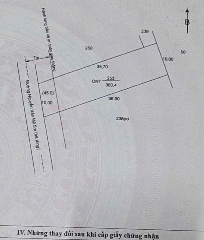 Bán đất thổ cư mt đường Nguyễn Văn Mỹ , xã Tân Phước Tây dt 347,m2 giá 1,58 tỷ 3