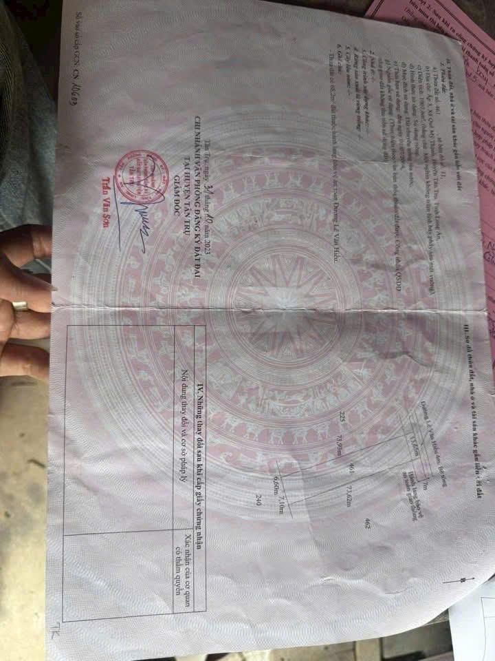 Bán đất lúa mt đường Lê Văn Hiếu , xã Quê Mỹ Thạnh tdt 1000m2 giá 1,1 tỷ