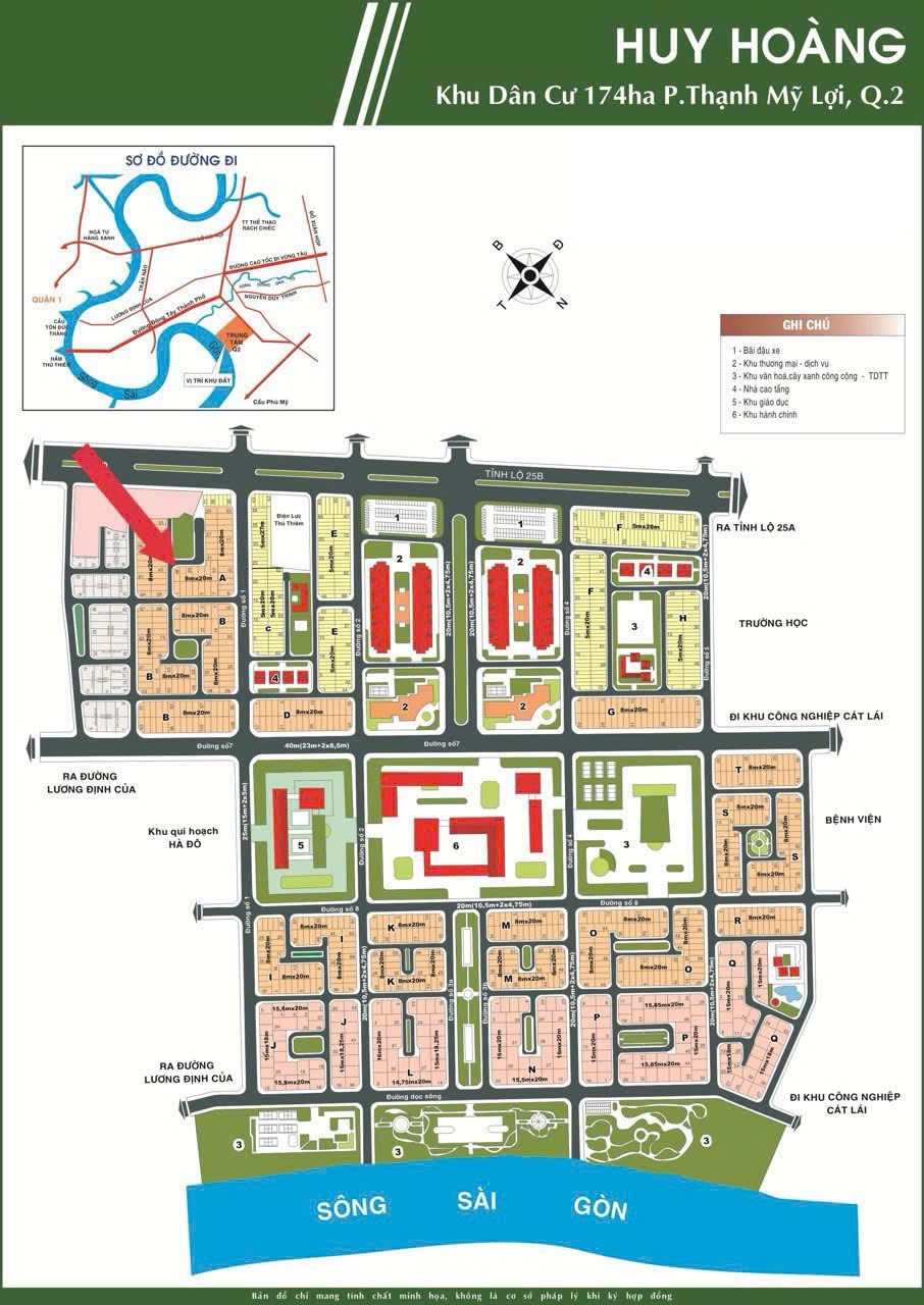 Bán nền Góc A38 Huy Hoàng , KDC Huy Hoàng, P. Cát Lái ( TML - Q2 ) 3