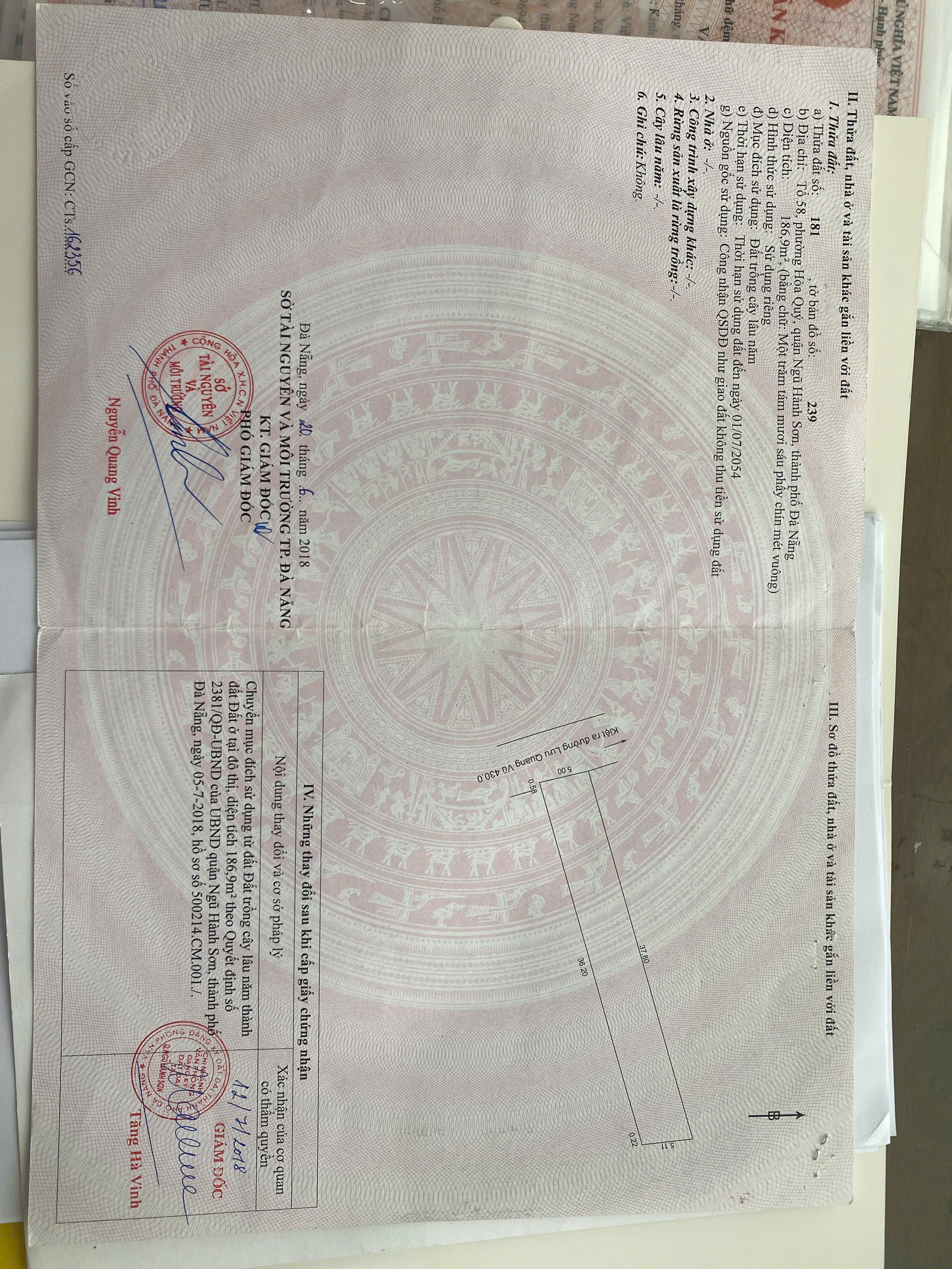 Cần bán Nhà ở, đường Lưu Quang Vũ, Phường Hòa Hải, Diện tích 187m², Giá Thương lượng 8