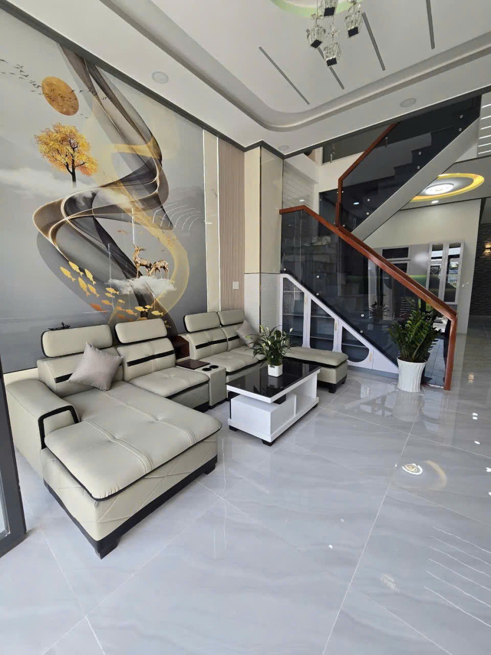 Bán nhà mới xây trong KDC Hoàng Phúc , xã Long Khê dt 81m2 , 2 lầu , 3pn , 3wc giá 3,28 tỷ 18