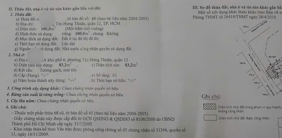 CHỈ HƠN 7Đ CÓ NGAY 100M² ĐẤT MẶT TIỀN Q12 - SÁT VÁCH TÂN BÌNH 3