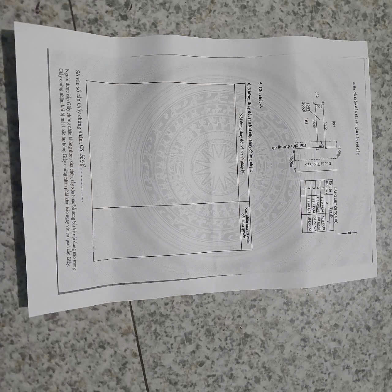 Bán đất thổ cư mt đường ĐT 826 xã Long Hòa , Cần Đước dt 266m2 giá 5,9 tỷ 7