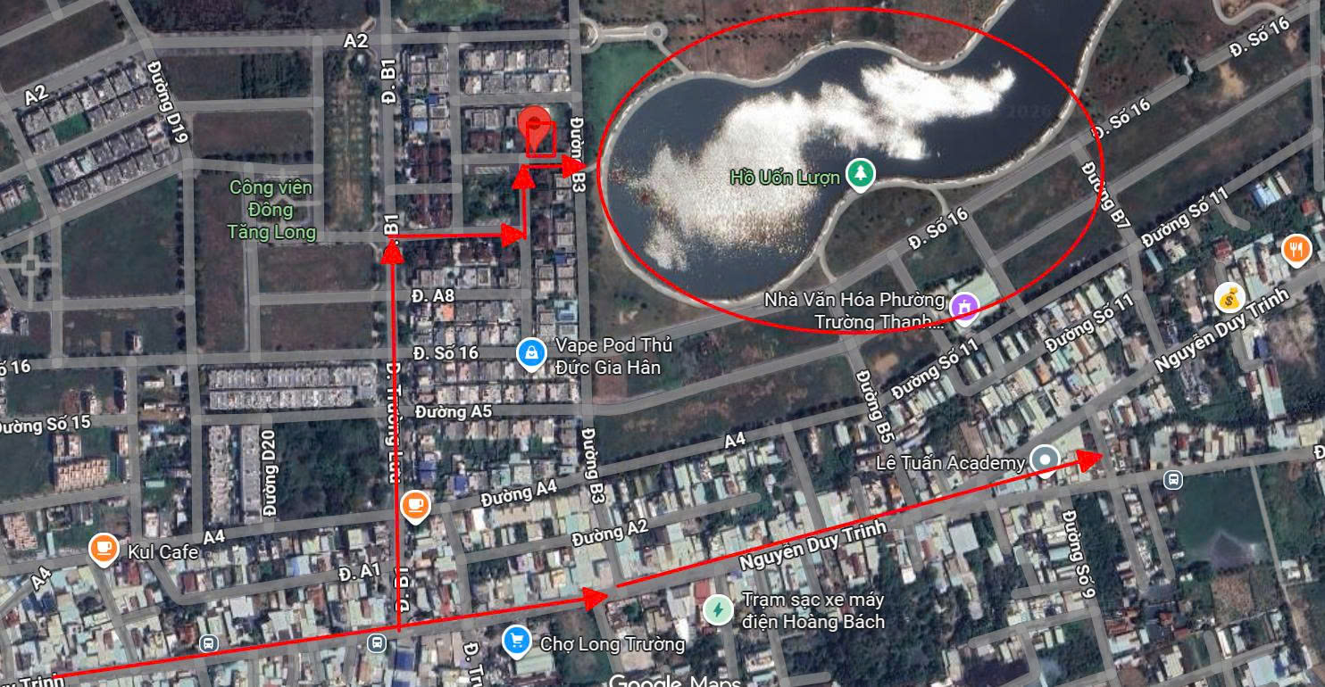 Biệt thự đơn lập 3 tầng View hồ View CV KĐT Đông Tăng Long - 420m2  rẻ 15 tỷ 4