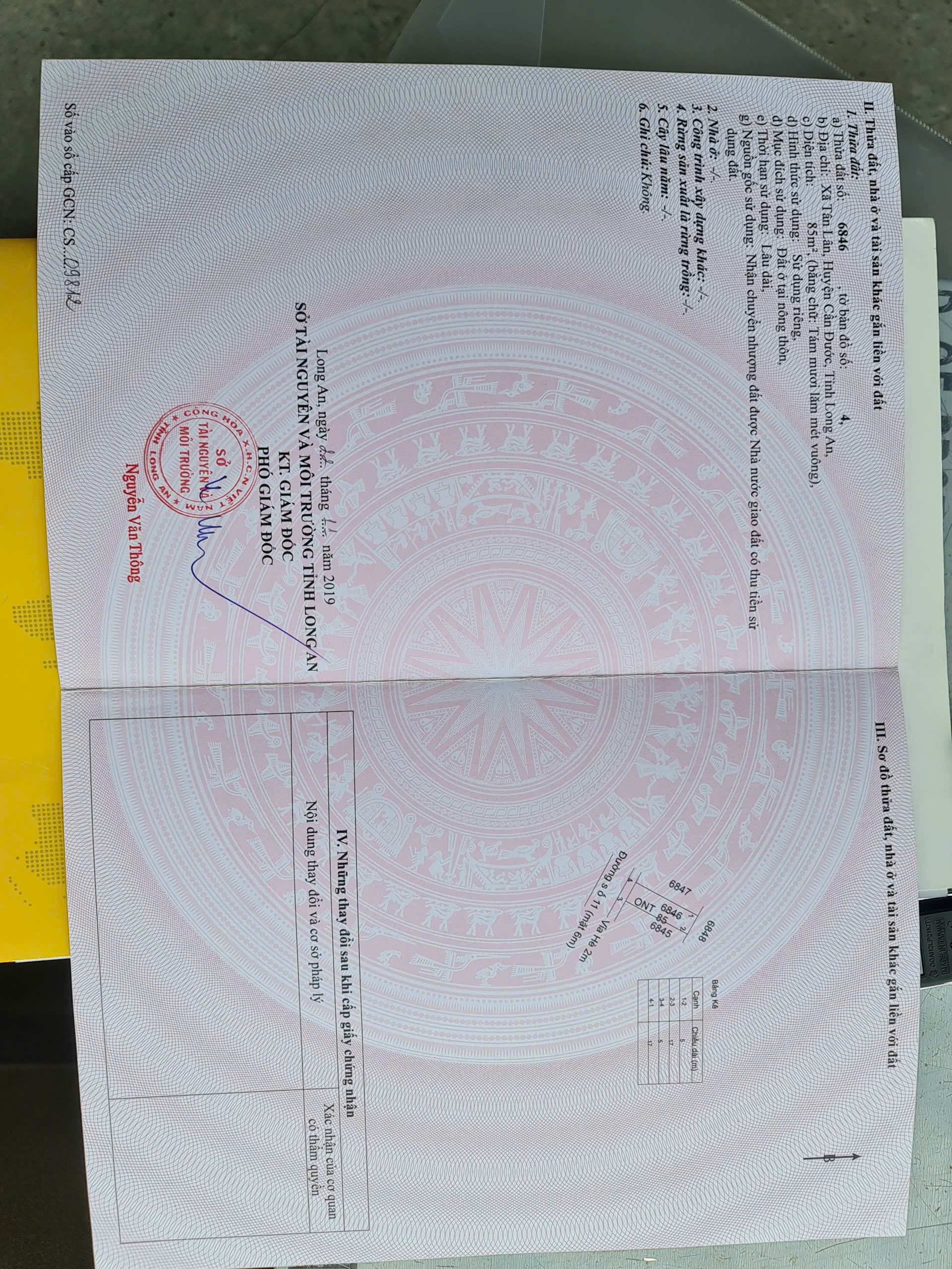 Đất nền giá rẻ xả cuối năm 85m2 (5*17) kdc Tân Lân 5 Hiệp chỉ 690tr 4