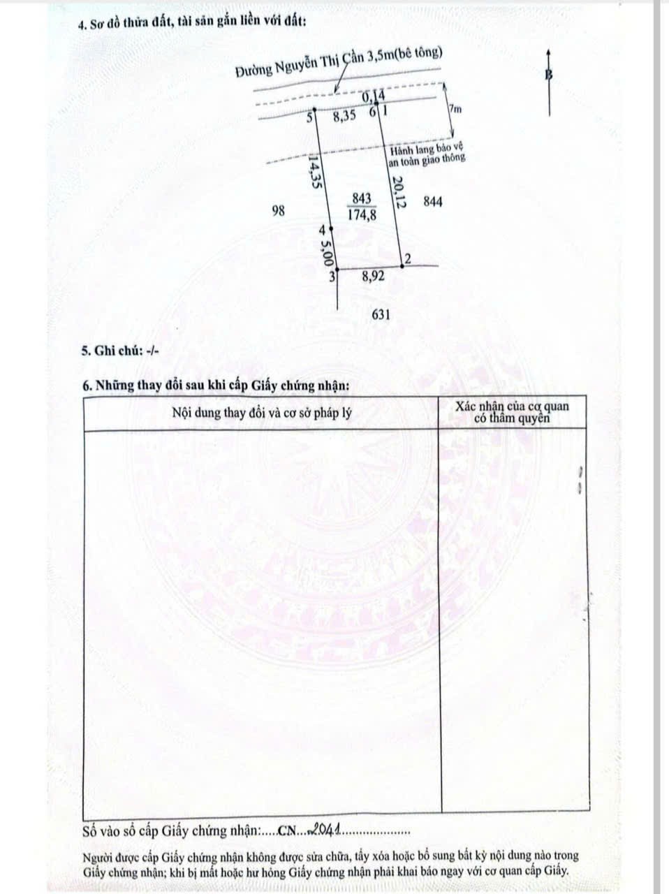 Bán nhà cấp 4 mặt tiền Nguyễn Thị Cần ,Tân Phước Tây , dt 174m2 ,2pn ,1wc , sân oto giá 1,499 tỷ 3