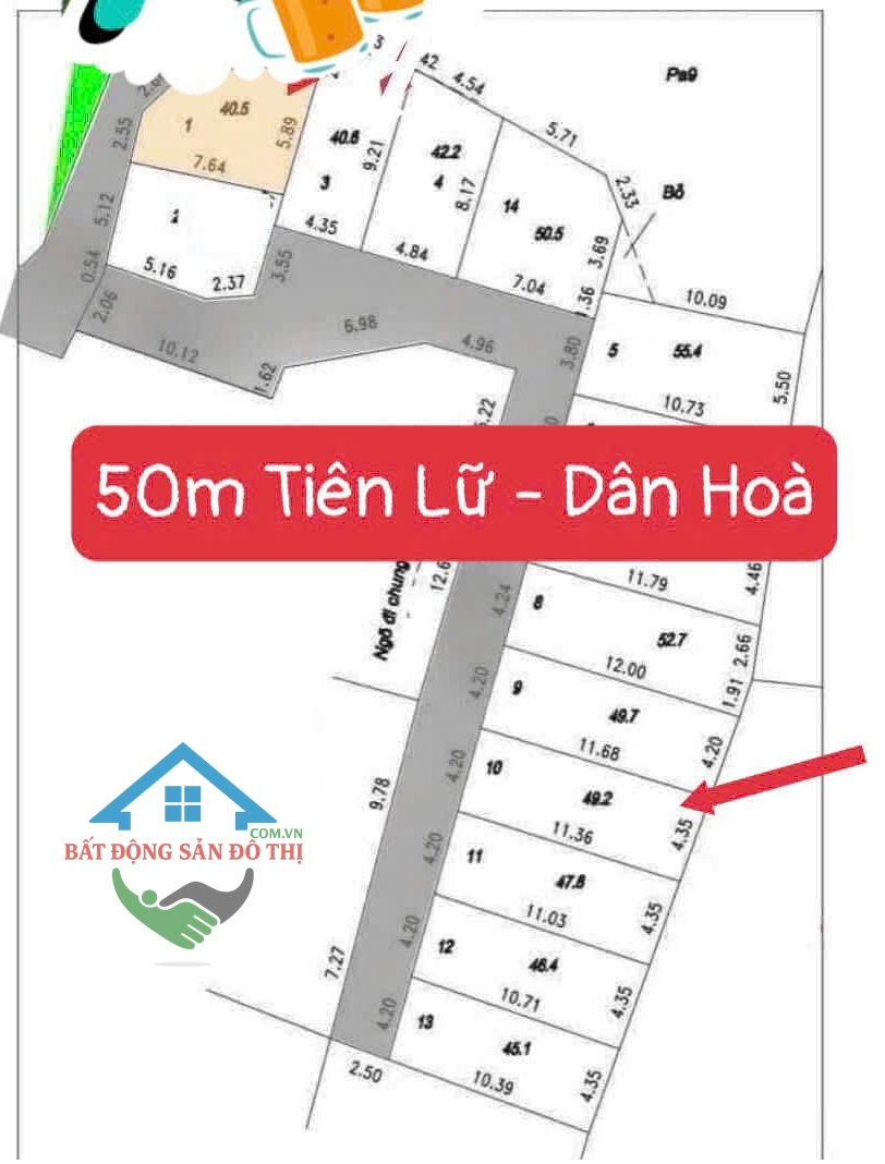 Chính chủ gửi bán đất Tiên Lữ Dân Hòa Thanh Oai, hơn 2 tỷ lô 50m2 ngõ ô tô 3