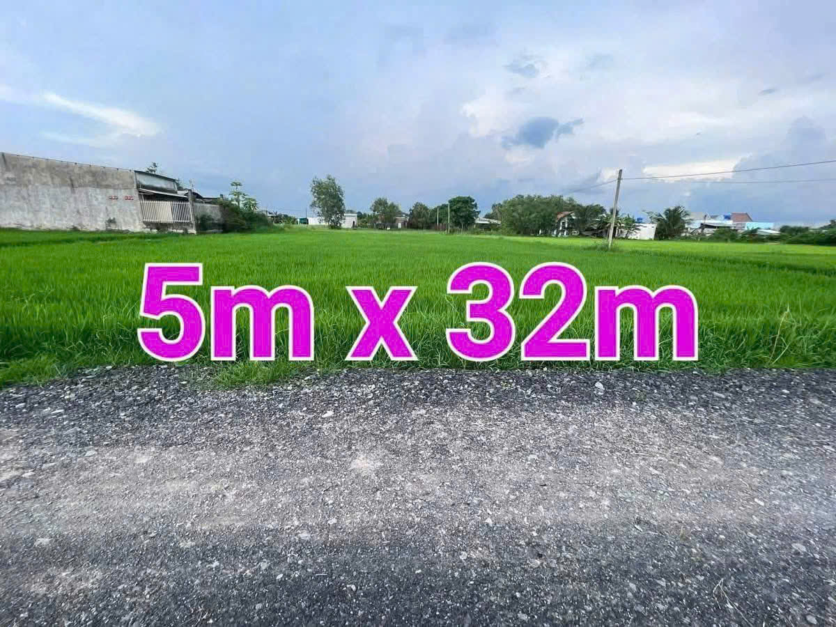 Bán 2 nền thổ cư liền kề xã Hòa Khánh Đông , Đức Hòa dt 160m2 giá 800 triệu 1 nền 3