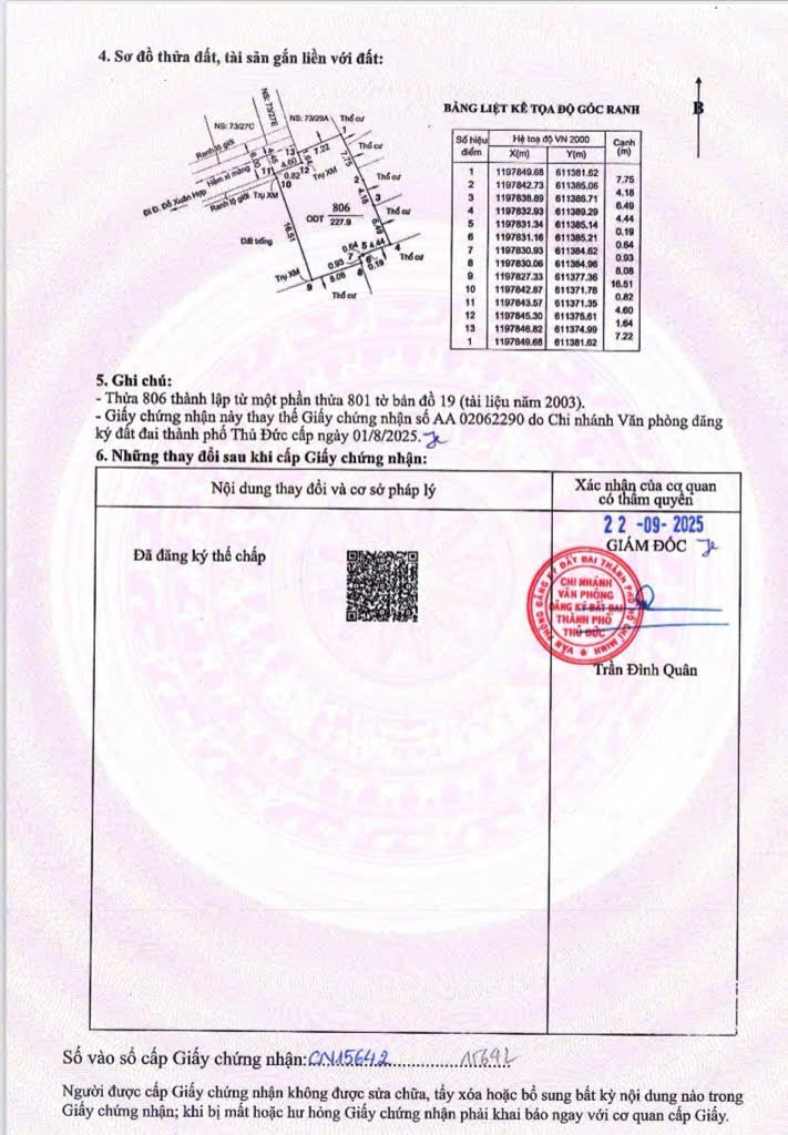 ĐẤT NỀN GIÁ RẺ NGAY TT PHƯỚC LONG B QUẬN 9 228M2 CHỈ 10 TỶ 4