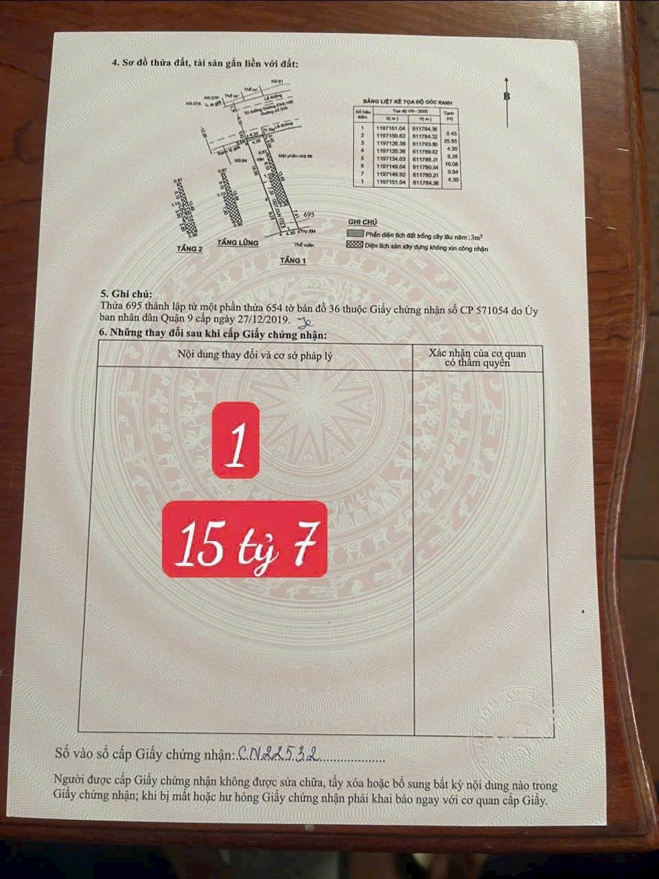 Cần bán Đất Phường Phước Long B, Quận 9, Diện tích 61m², Giá 7.8 Tỷ 5