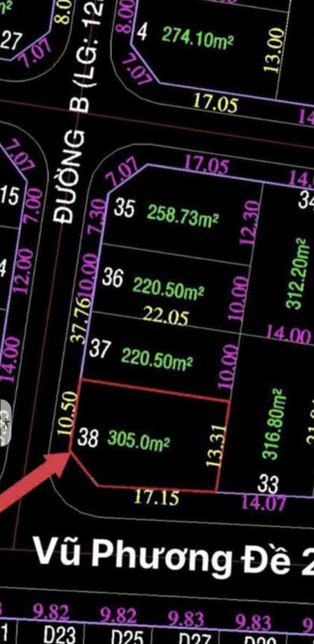 Cần bán Đất Phường Thủ Thiêm, Quận 2, Diện tích 305m², Giá 0170 Triệu/m²