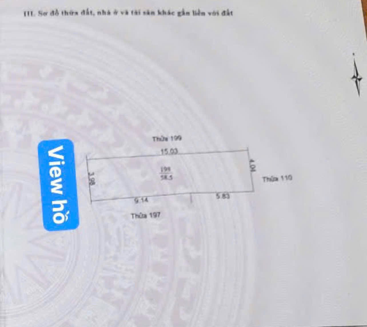 Bán lô đất mặt sông, gần cầu Chữ Y, phường Ngọc Châu, TP HD, 58.5m2, mt gần 4m, 1.9x tỷ 2