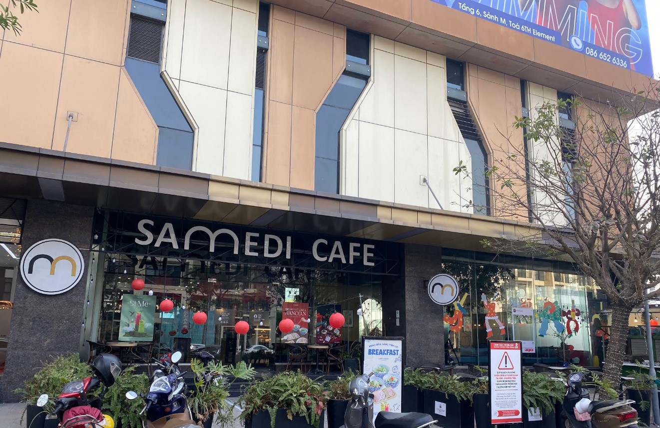 Tòa chung cư cao cấp 6th Element cho thuê MB thương mại khối đế kinh doanh Cafe 3