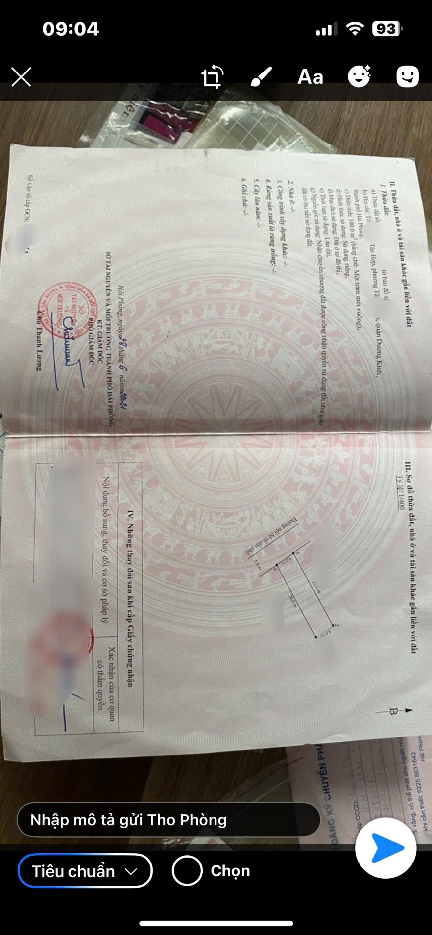 100m² đầu ngõ 199 Tân Thành – Dương Kinh  Giá 2.x tỷ – Lô vuông đẹp, ngõ 5m  ZALO 0567 222 555 2