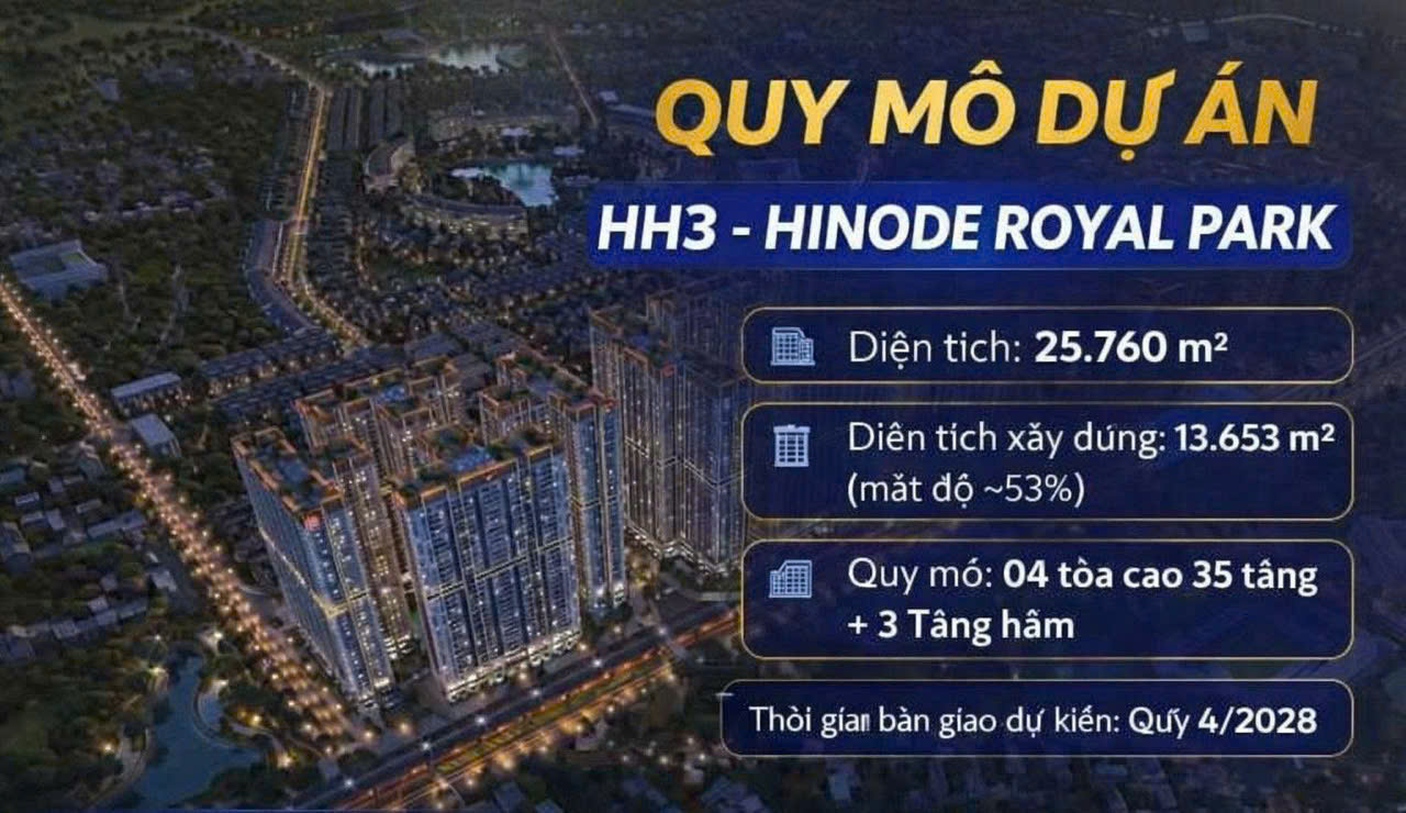 CHUNG CƯ HH3 KIM CHUNG DI TRẠCH - DỰ ÁN HINODE ROYAL PARK – MẶT ĐƯỜNG VÀNH ĐAI 3.5 2