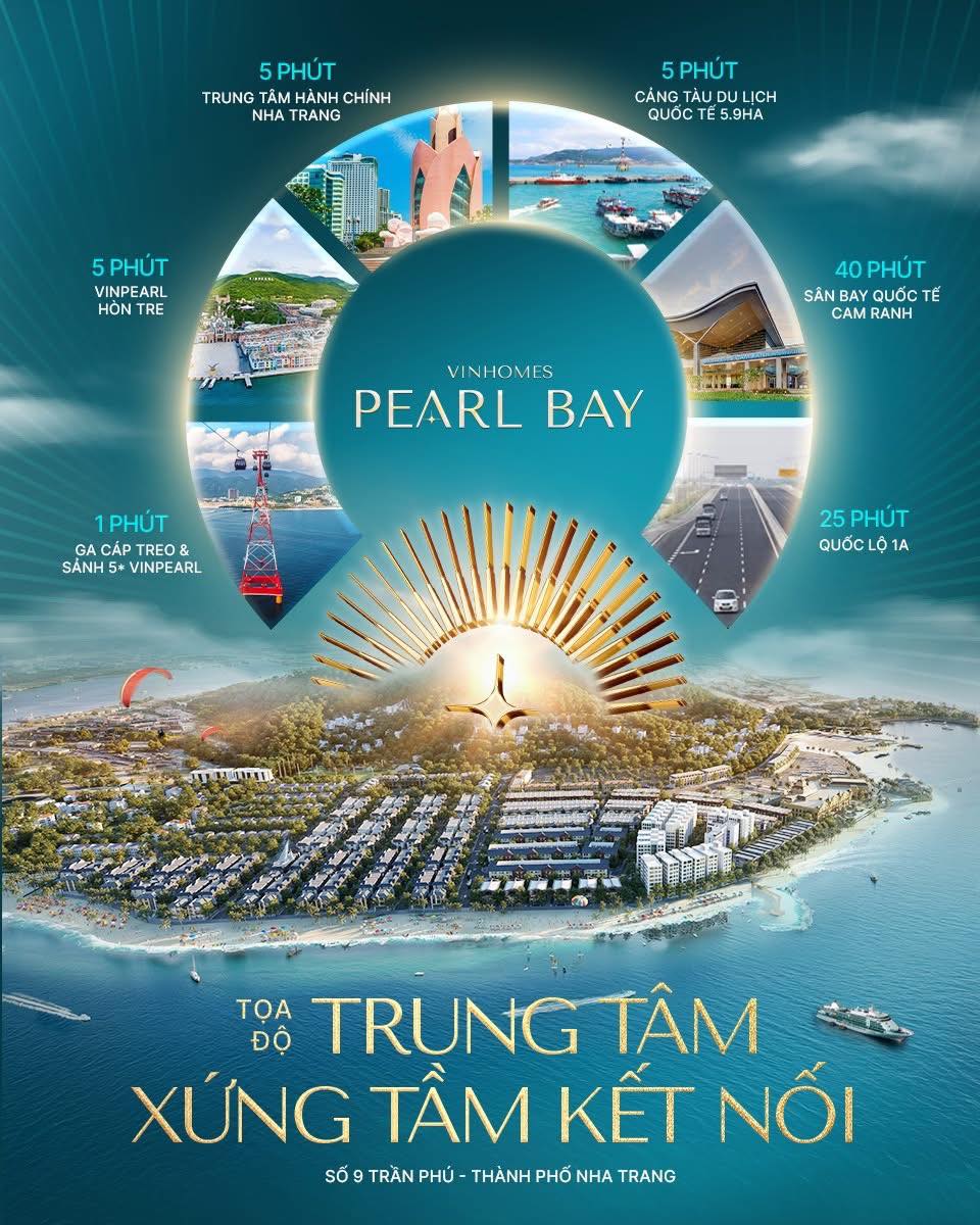 CÒN XÓT LẠI CĂN LIỀN KỀ 4 TẦNG, GIÁ HƠN 10 TỶ TẠI VINHOMES PEARL BAY NHA TRANG 5