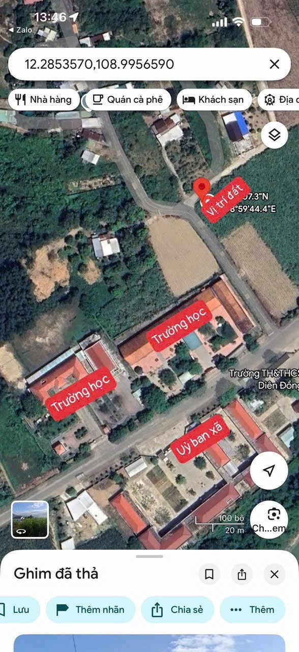 Bán đất Diên Đồng thôn Đồng Trăn 1 giá rẻ ngay trung tâm hành chính xã 8