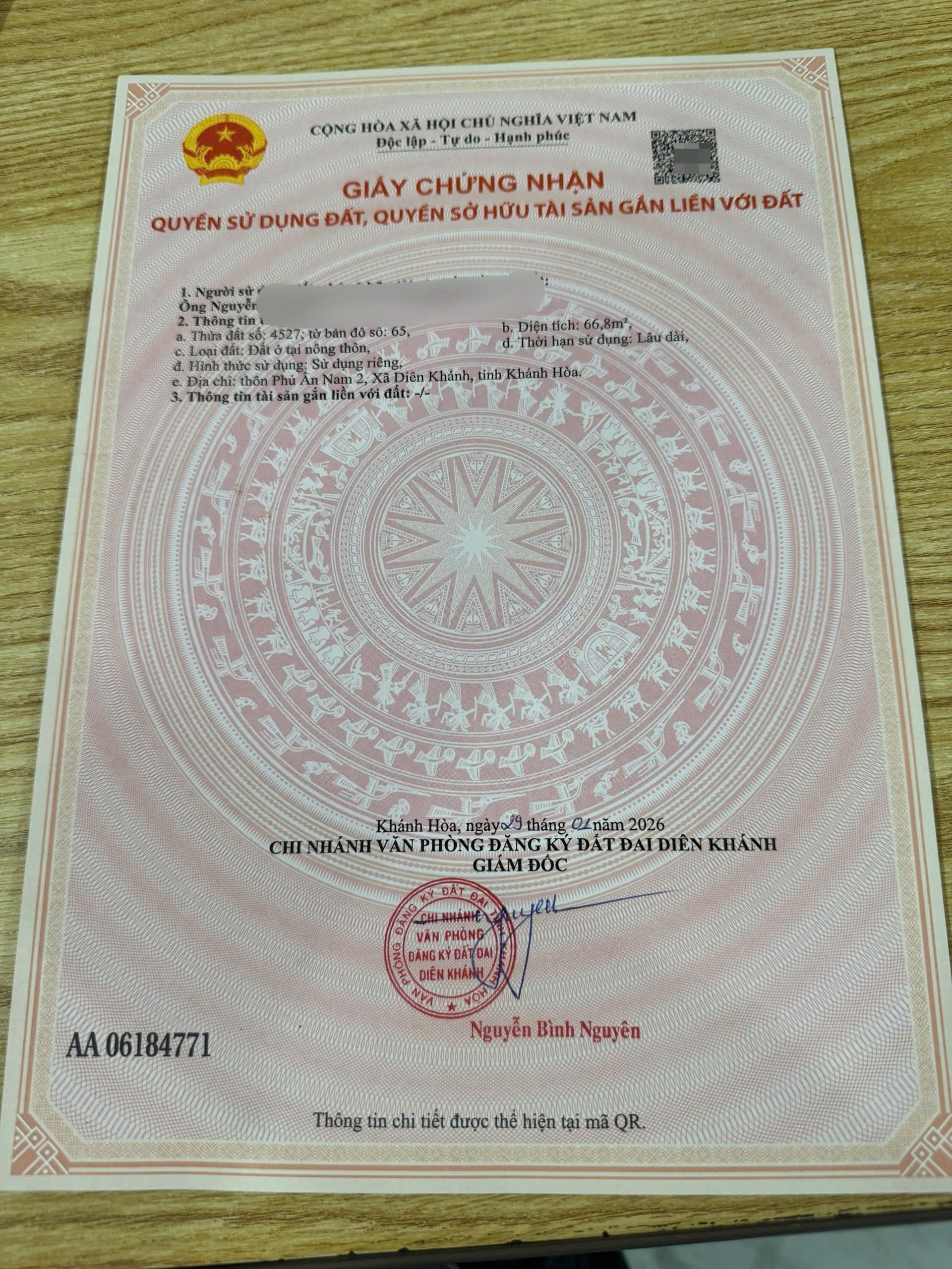 Bán đất Diên An giá rẻ giáp ranh khu dân cư Phú Ân Nam 2 4