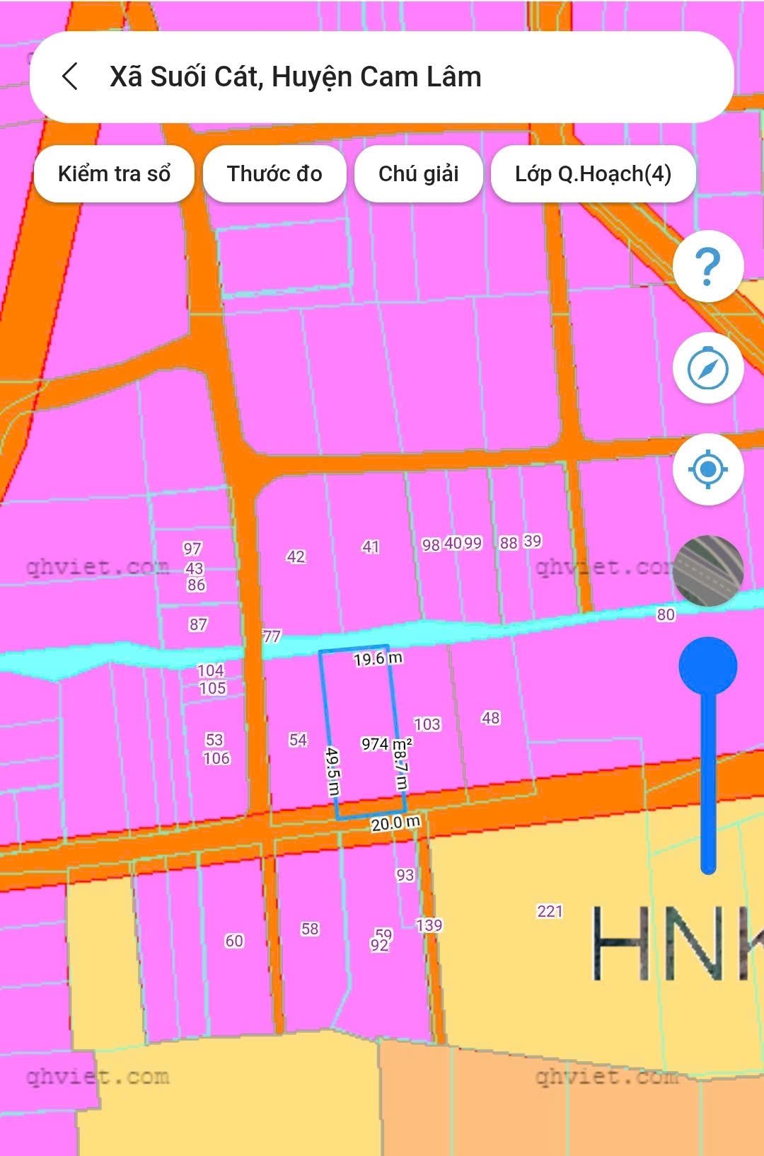 Bán đất Suối Cát - Cam Lâm thôn Tân Xương 2 đường bê tông thông thoáng các hướng 7