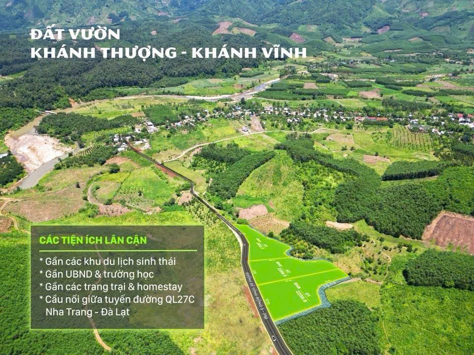 Bán đất vườn Khánh Thượng giáp suối nước trong veo gần Quốc Lộ 27C bán kính đúng 2km 4