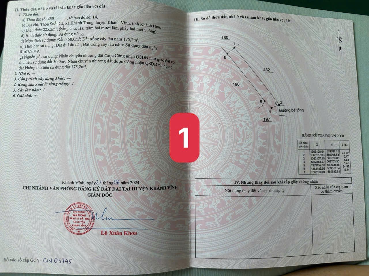 Bán đất Khánh Trung giá rẻ sẵn thổ cư ngay trung tâm xã - đường bê tông ô tô tận nơi 12