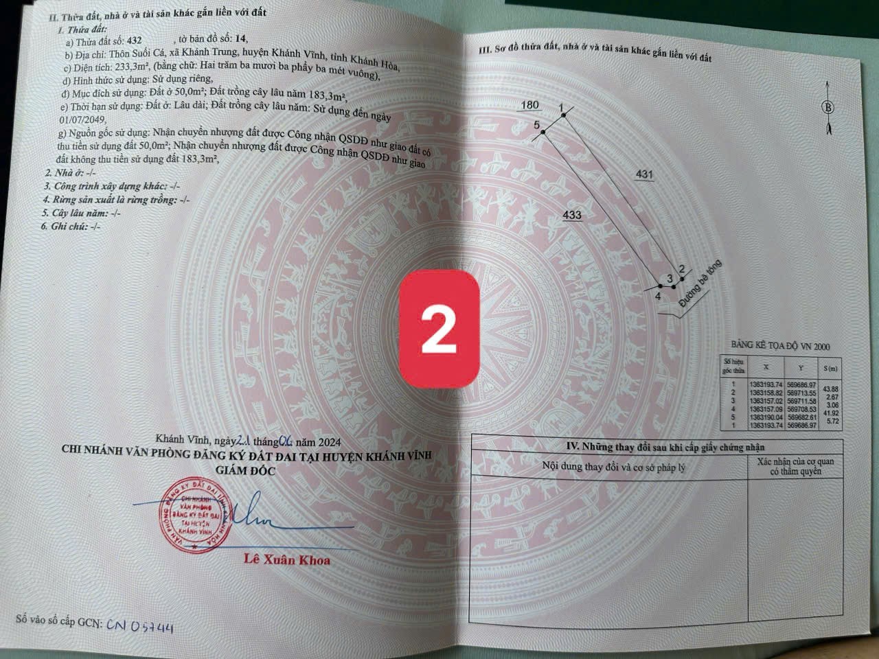 Bán đất Khánh Trung giá rẻ sẵn thổ cư ngay trung tâm xã - đường bê tông ô tô tận nơi 13