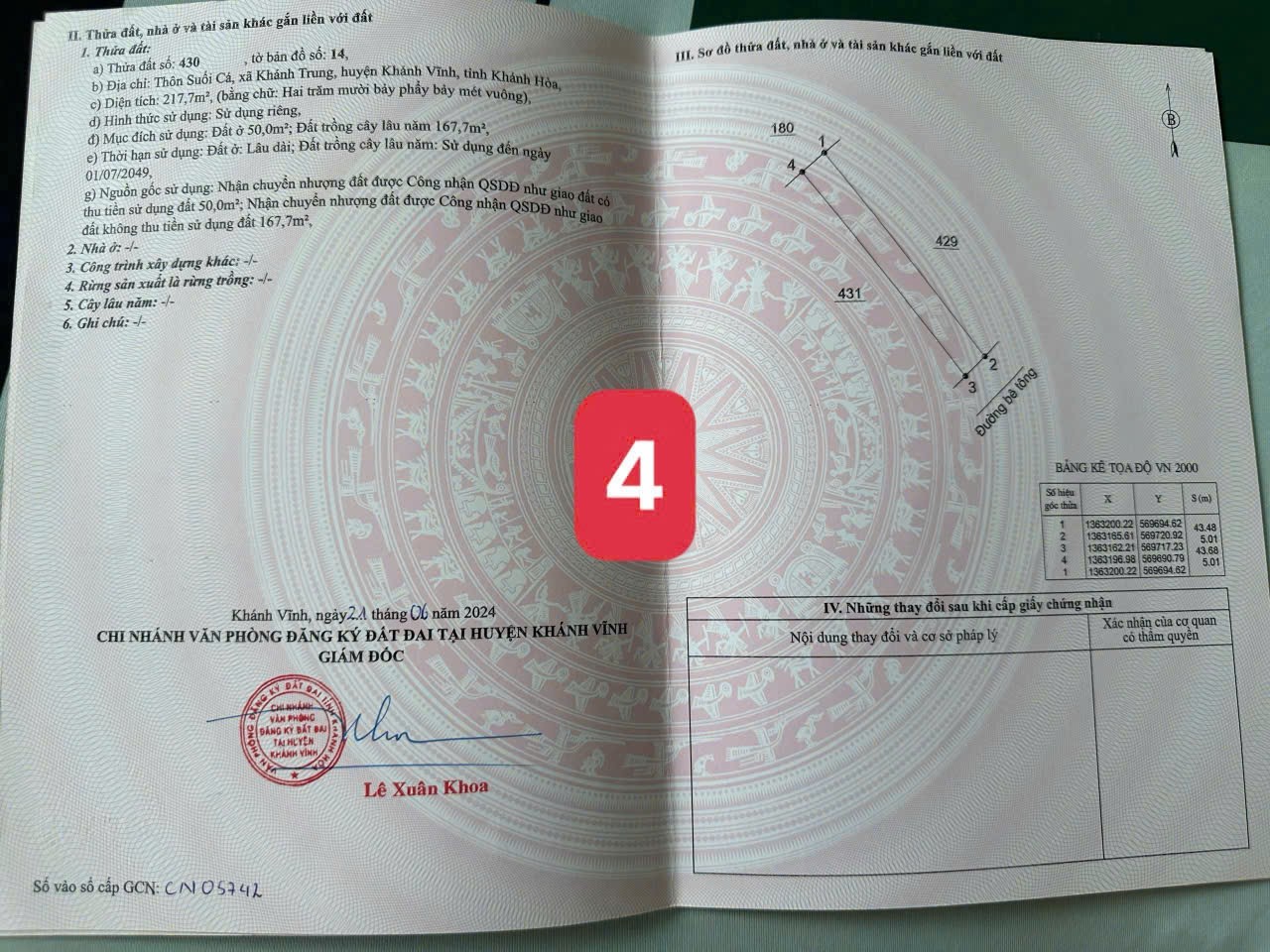 Bán đất Khánh Trung giá rẻ sẵn thổ cư ngay trung tâm xã - đường bê tông ô tô tận nơi 15