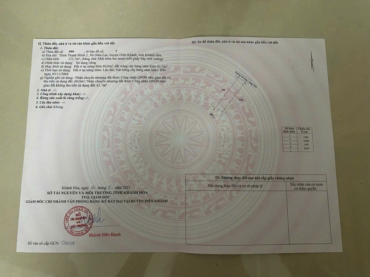 Bán đất Diên Lạc giá rẻ thôn Thanh Minh 2 - khu dân cư an ninh 4