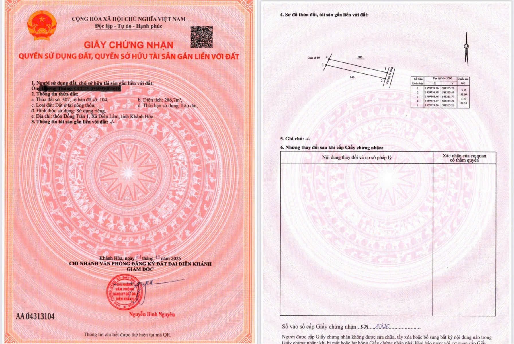 Bán đất Diên Đồng full thổ đường thông ngay trung tâm khu dân cư thôn Đồng Trăn 1 7