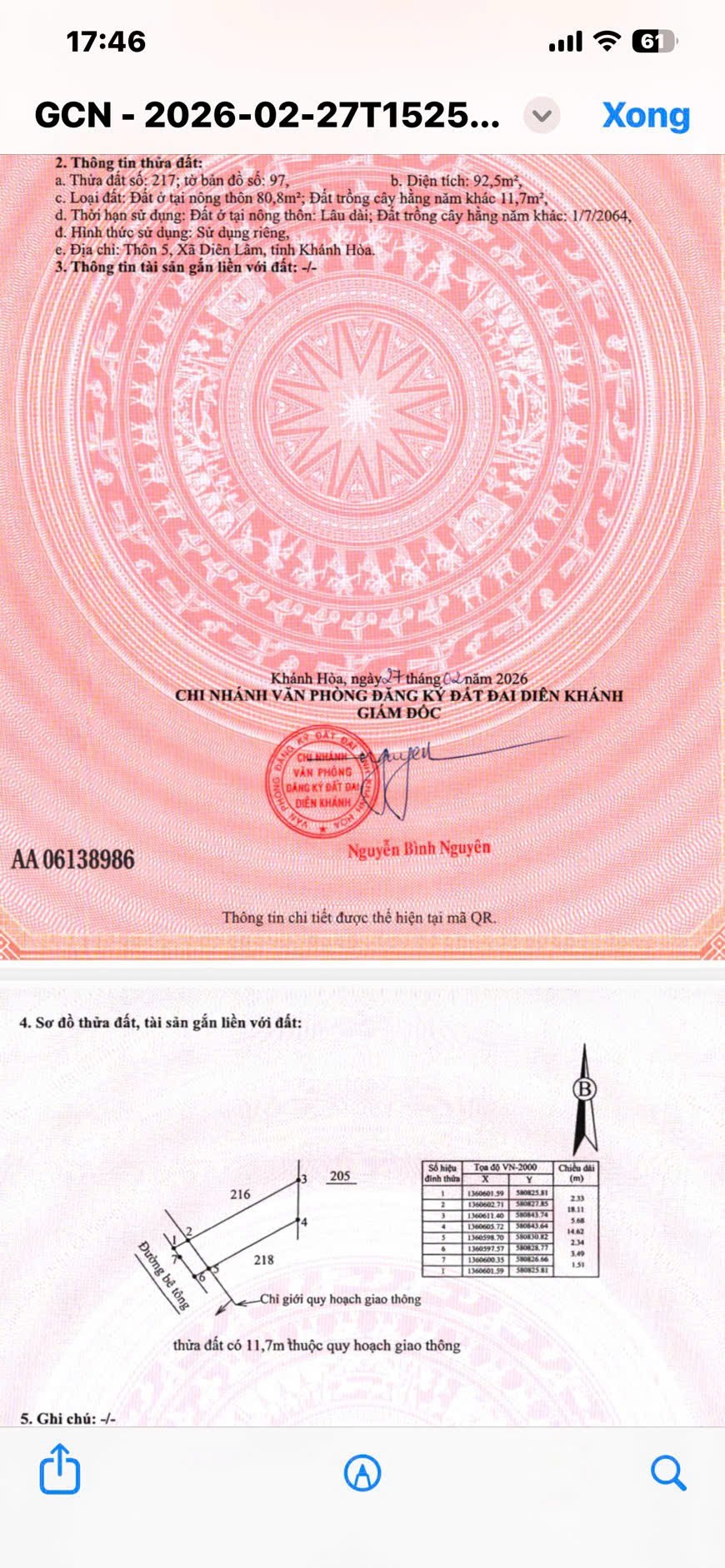 Bán đất Diên Đồng giá rẻ mặt đường bê tông 5m thông ngay nhà văn hoá thôn 8