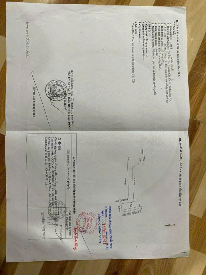 Đất thổ cư 247m2 mt đường xe hơi xã Tân Lân giá rẻ 1 tỏi 250tr 3