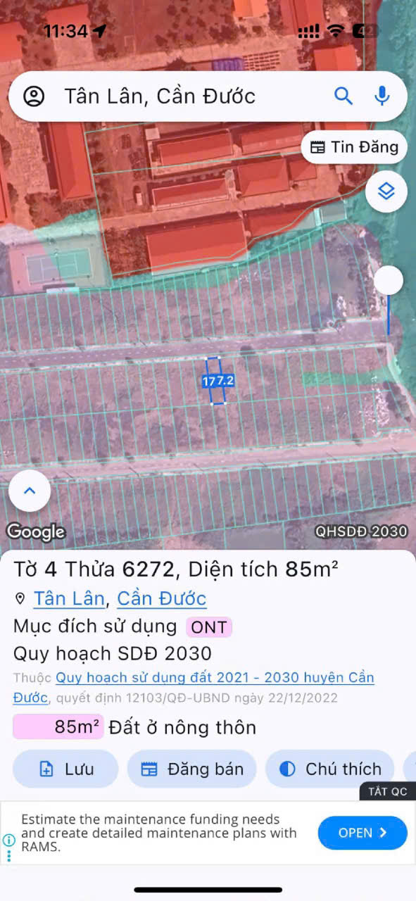 Đất nền 85m2 kdc An Phú chủ hạ giá bán lỗ 850tr 6