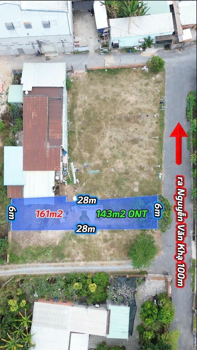 Bán đất thổ cư đường nhựa xã Tân An Hội dt 161m2 giá 1,95 tỷ 2