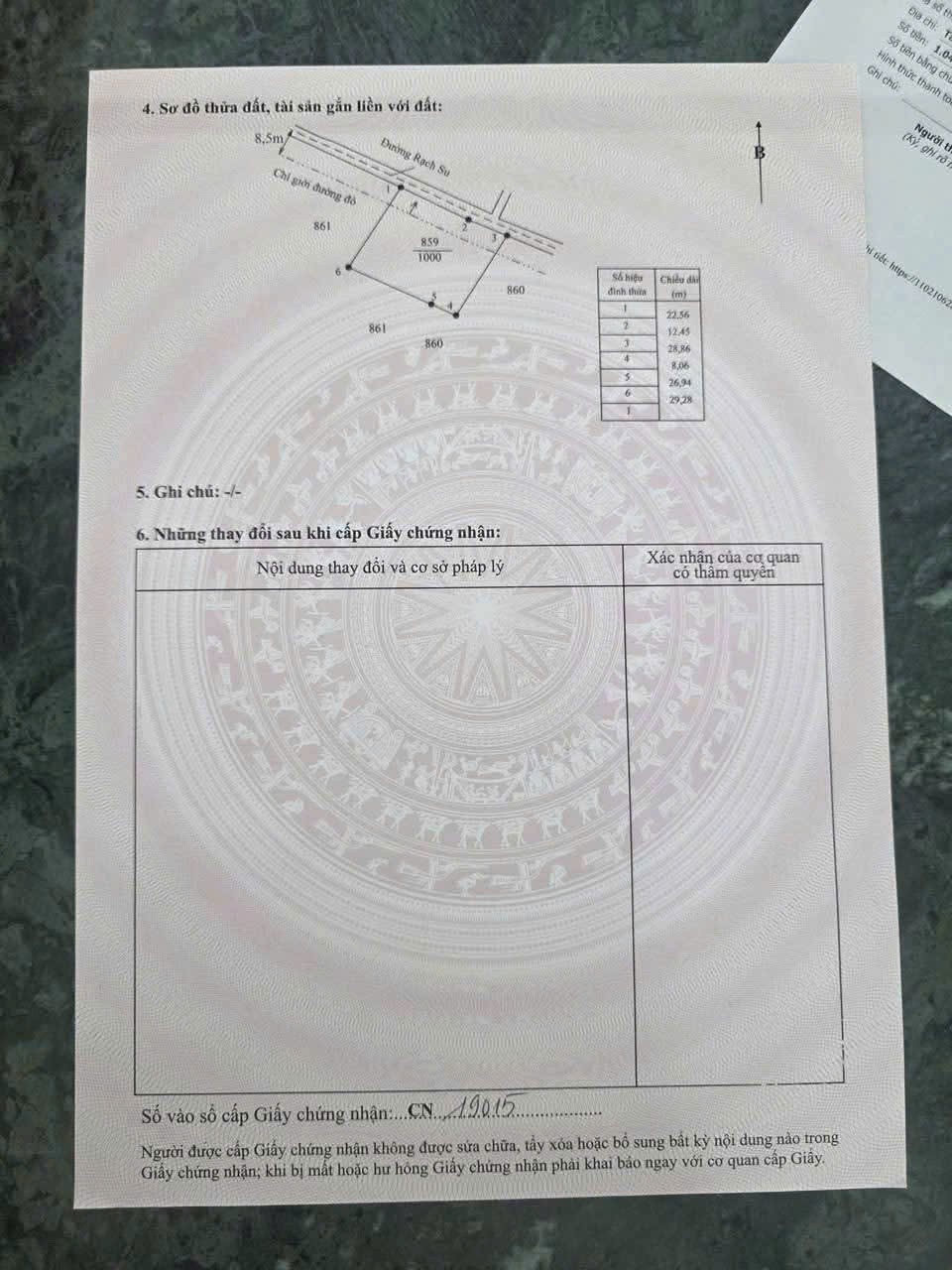 Bán đất thổ cư full đường xe tải xã Phước Đông , Cần Đước dt 1000m2 giá 3,5 tỷ 2