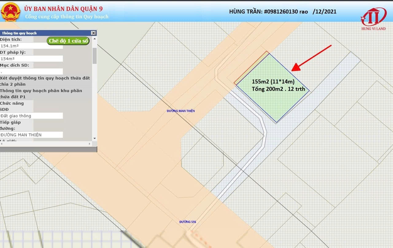 Cần bán Đất Phường Tăng Nhơn Phú A, Quận 9, Diện tích 154m², Giá 11.5 Tỷ