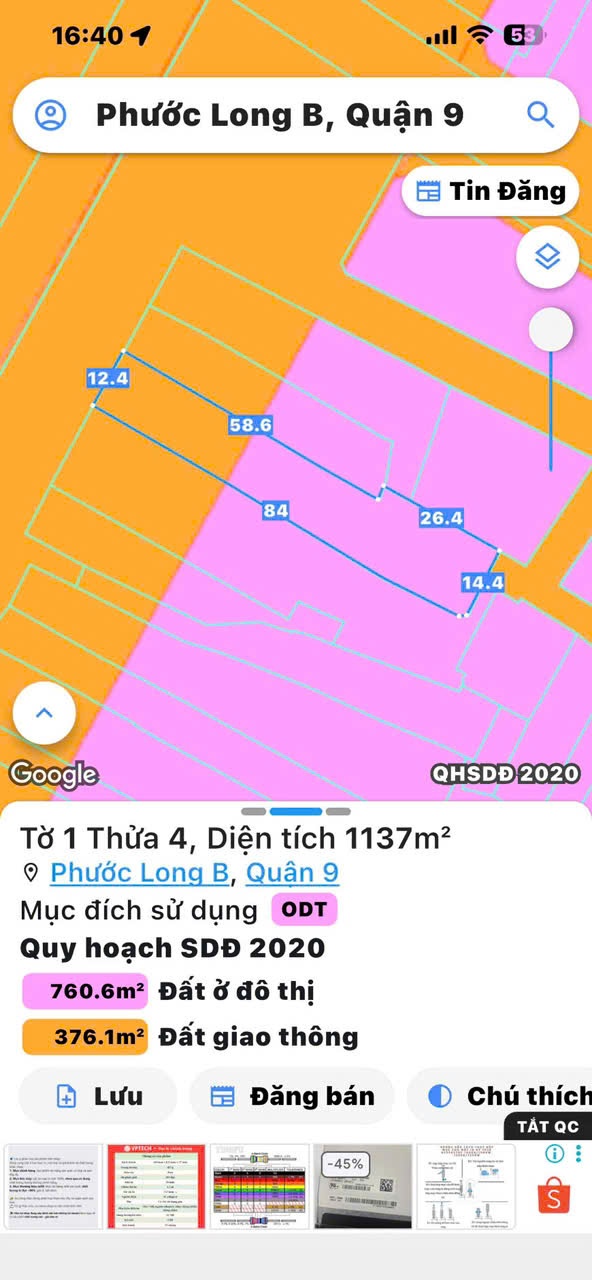 Cần bán Đất Phường Phước Long B, Quận 9, Diện tích 715m², Giá 61 Tỷ 4