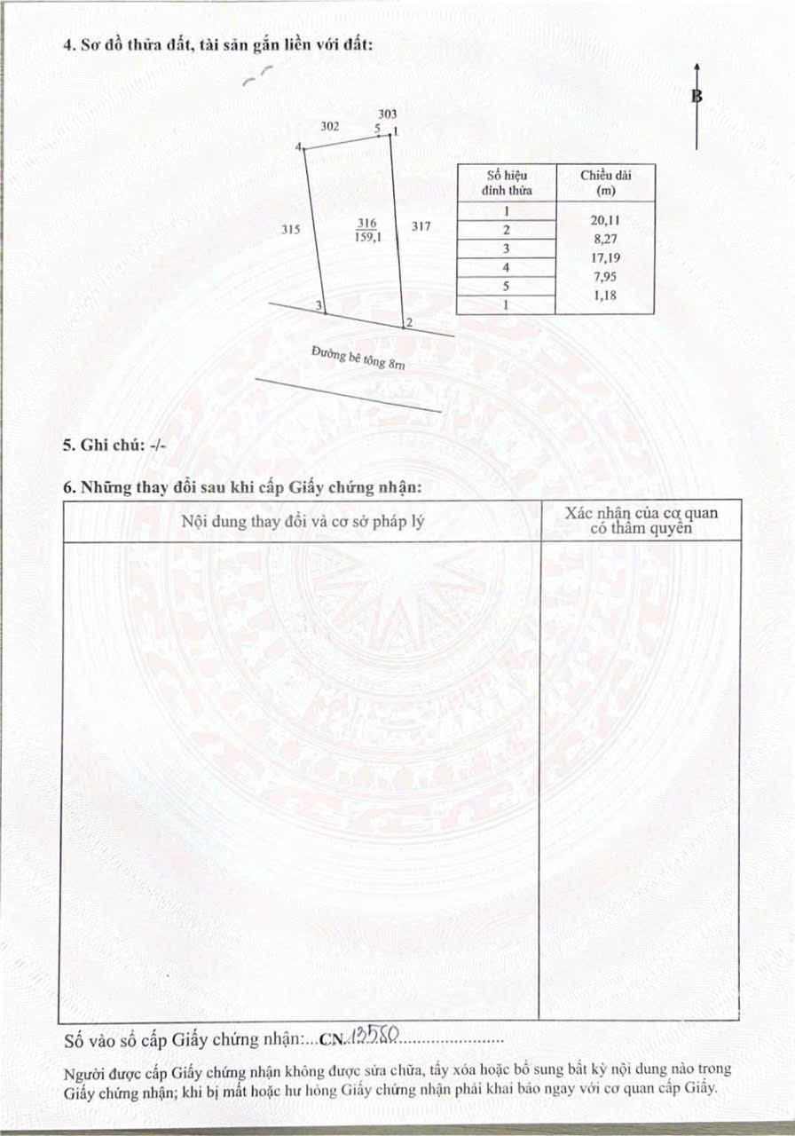 Bán nền thổ cư đường beton 8m xã Đức Hòa Thượng dt 159m2 giá 1,15 tỷ 3