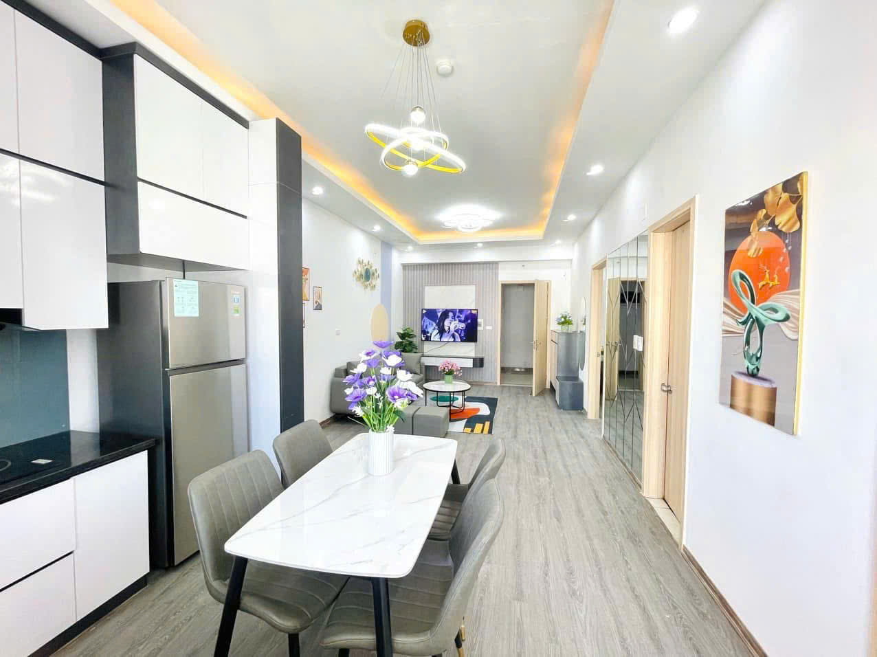 Cần tiền bán gấp căn hộ 2 Pn-full nội thất tại Thanh Hà-Mường Thanh 6