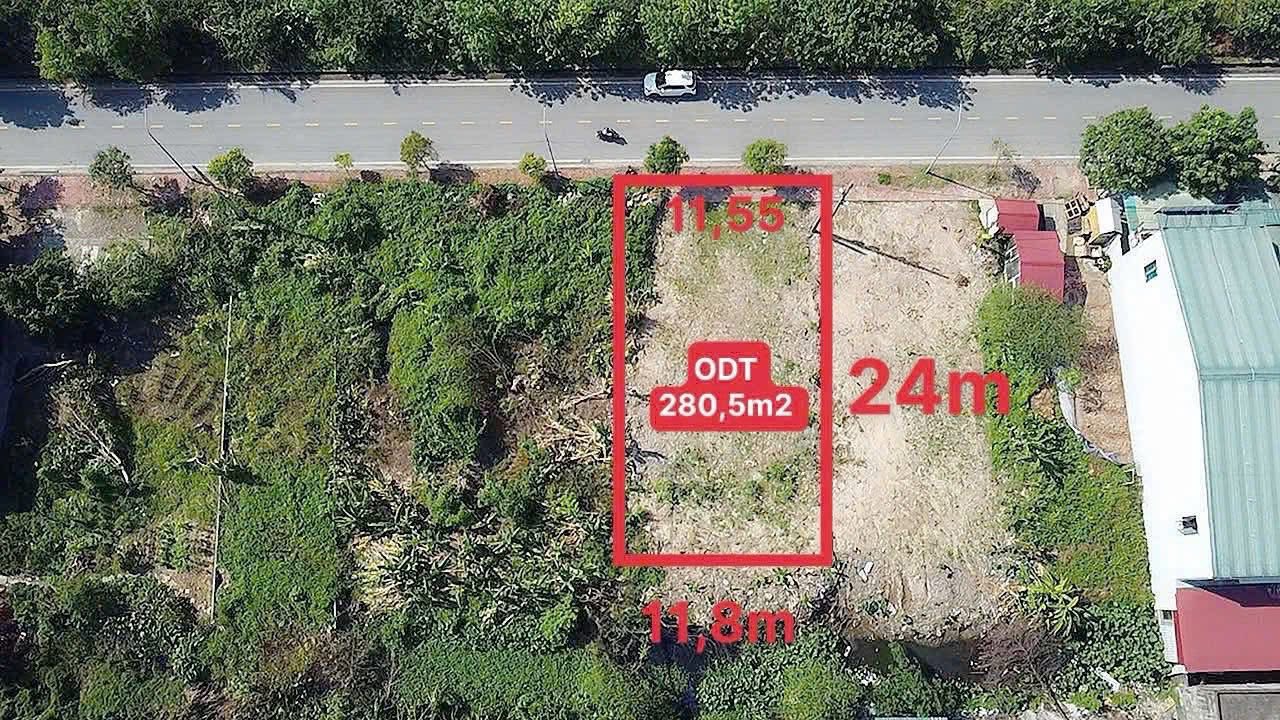Bán lô đất mặt phố Hòa Bình, ph Hải Dương, TP Hải Phòng, 280.5m2, mt 11.55m, đường to 2