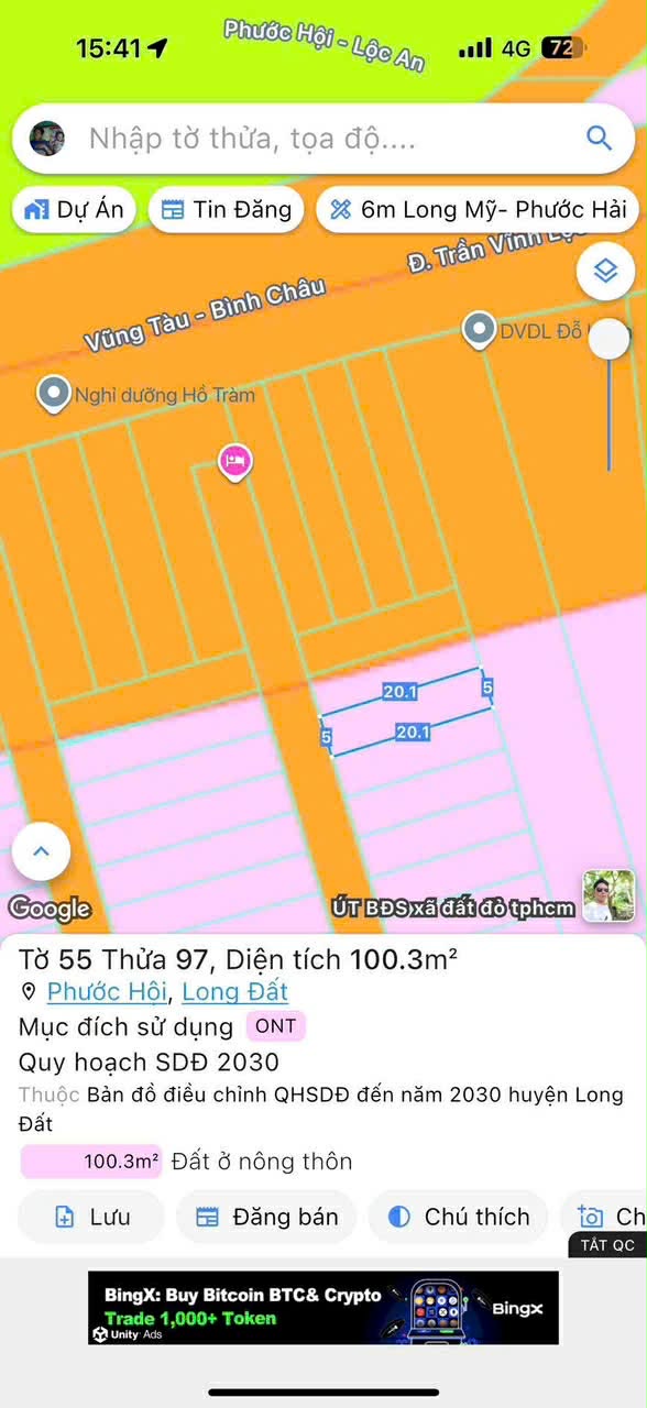 Cần bán Đất đường Võ Văn Kiệt, Thị trấn Phước Hải, Diện tích 100m², Giá 1.4 Tỷ 2